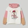 Bambini Blukids Felpe | Felpa In Puro Cotone Con Cappuccio E Stampa Bambina