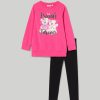 Bambini Blukids Set Bambina | Jogging Set In Cotone Elasticizzato Bambina