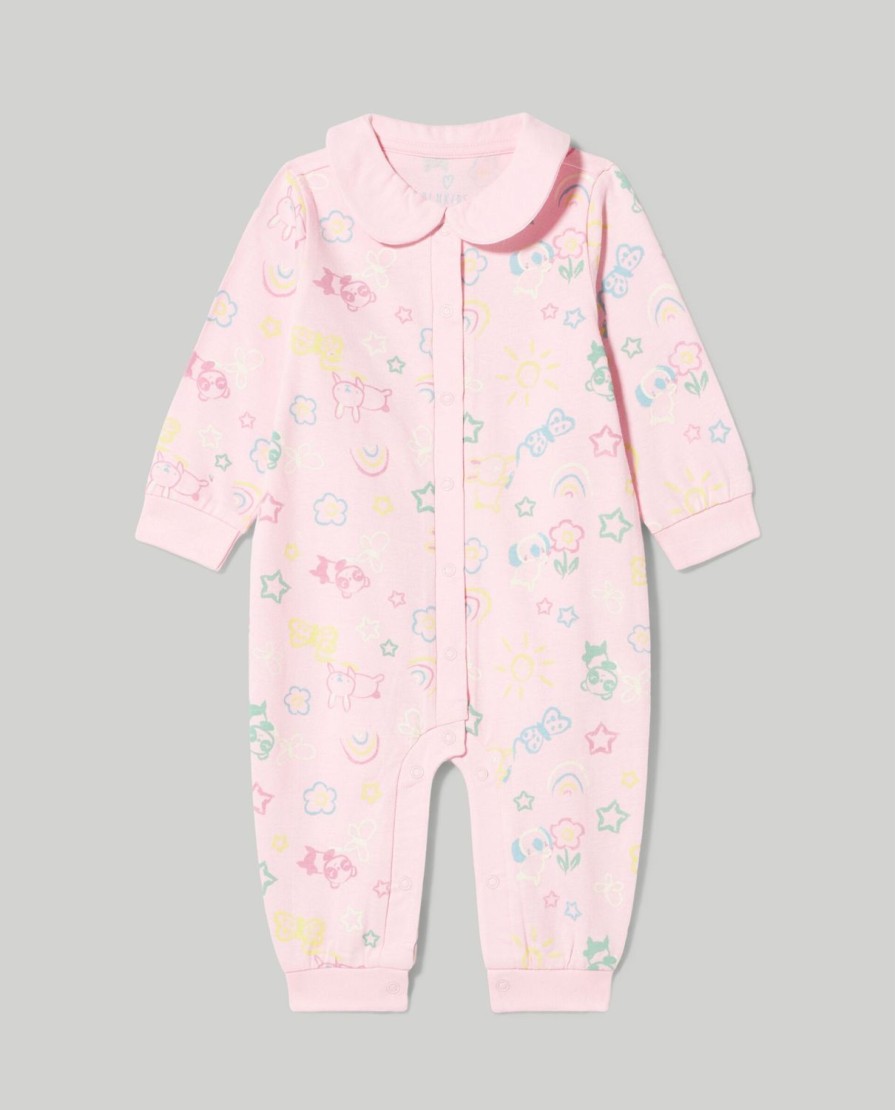 Neonata 9-36 Mesi Blukids Pigiami | Tutina Lunga In Puro Cotone Neonata