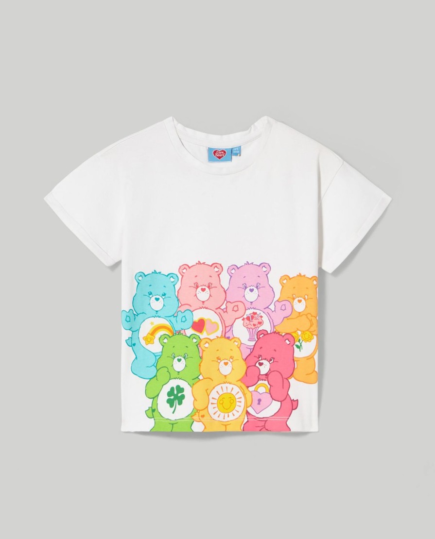 Bambini Blukids Magliette | T-Shirt Girocollo In Puro Cotone Bambina