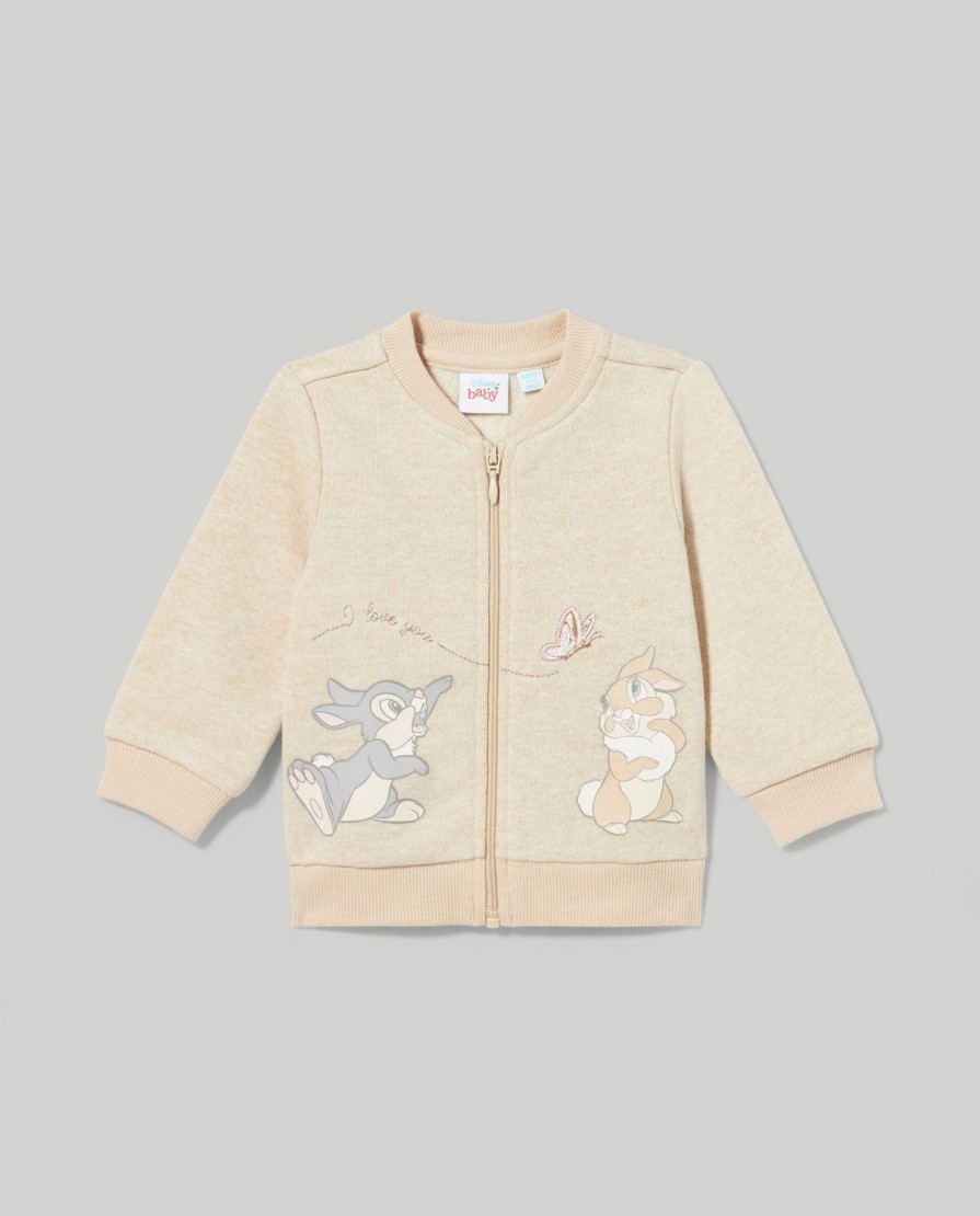 Neonata 9-36 Mesi Blukids Disney | Felpa In Puro Cotone Con Zip Neonata