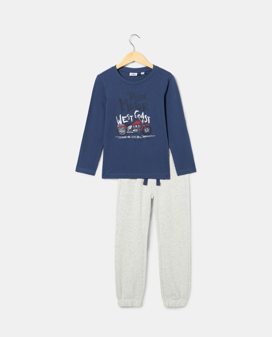 Bambini Blukids Set Bambino | Jogging Set In Puro Cotone Bambino