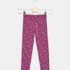 Bambini Blukids Leggings | Leggings Con Stampa Glitter In Cotone Elasticizzato Bambina