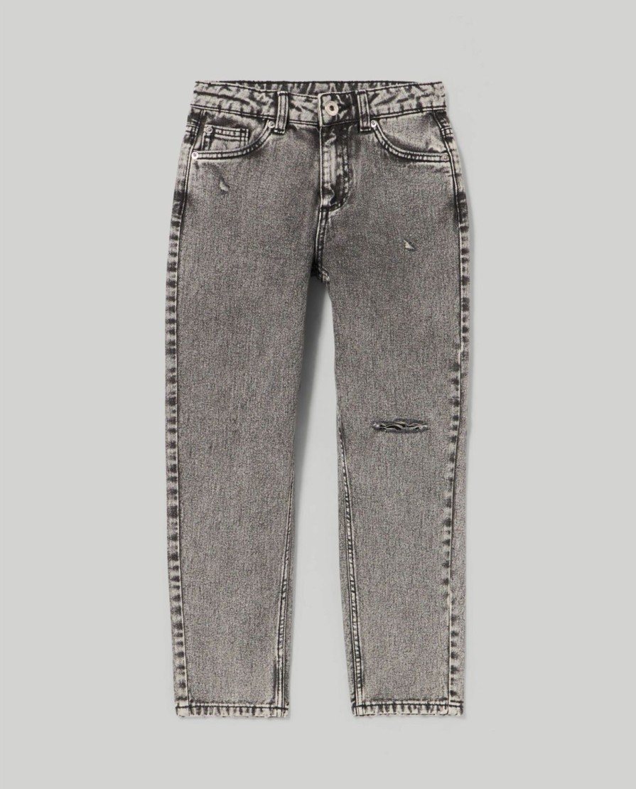 Ragazzi Blukids Jeans E Pantaloni | Denim In Puro Cotone Mom Fit Ragazza