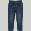 Bambini Blukids Jeans E Pantaloni | Joggers In Denim Stretch Bambino