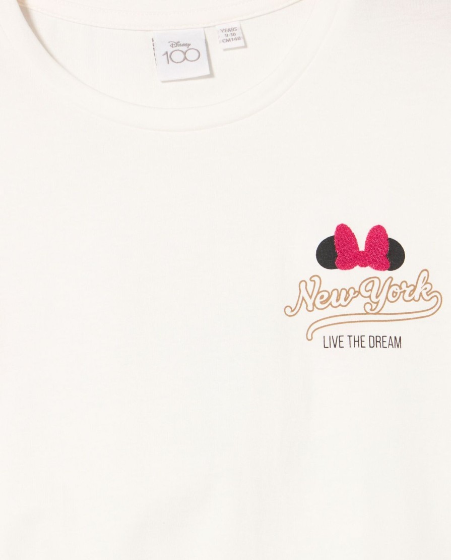 Ragazzi Blukids Disney | T-Shirt In Puro Cotone Con Stampa Ragazza