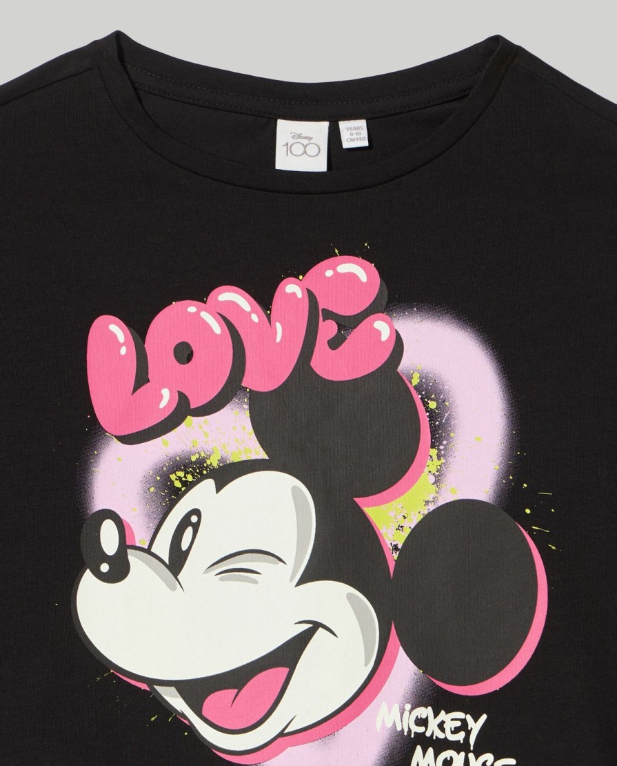 Ragazzi Blukids Disney | T-Shirt In Cotone Elasticizzato A Maniche Lunghe Ragazza