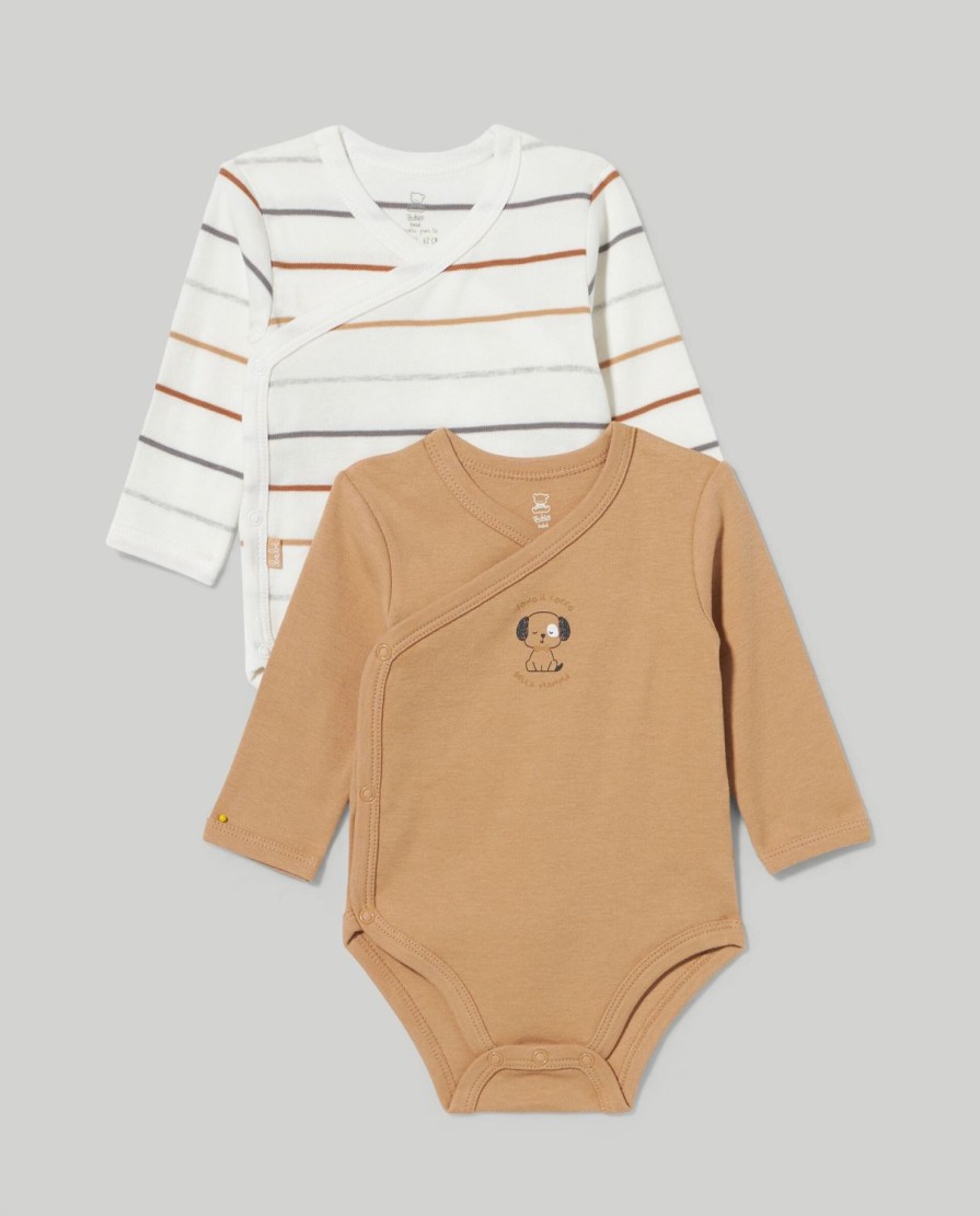 Nascita Blukids Body | Pack 2 Body In Interlock Di Puro Cotone