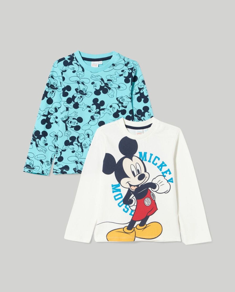 Neonato 9-36 Mesi Blukids Disney | Pack 2 T-Shirt In Puro Cotone Neonato