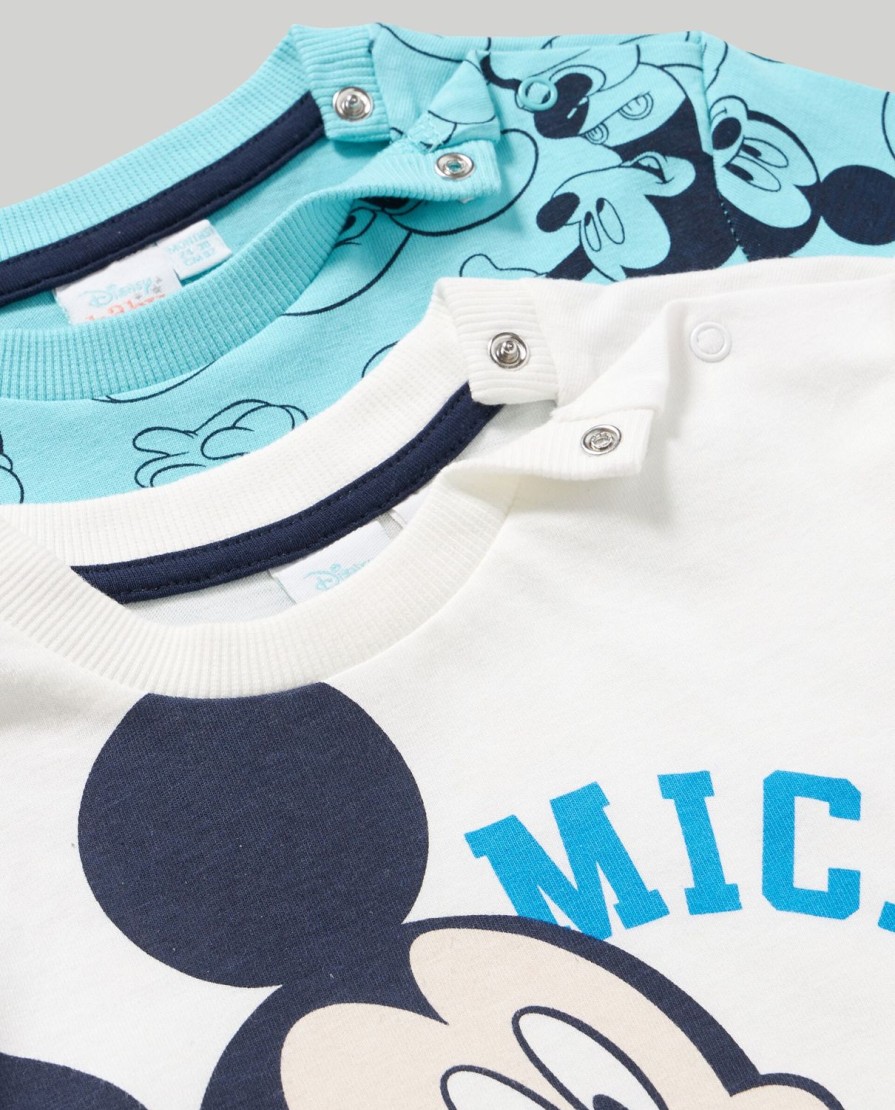 Neonato 9-36 Mesi Blukids Disney | Pack 2 T-Shirt In Puro Cotone Neonato