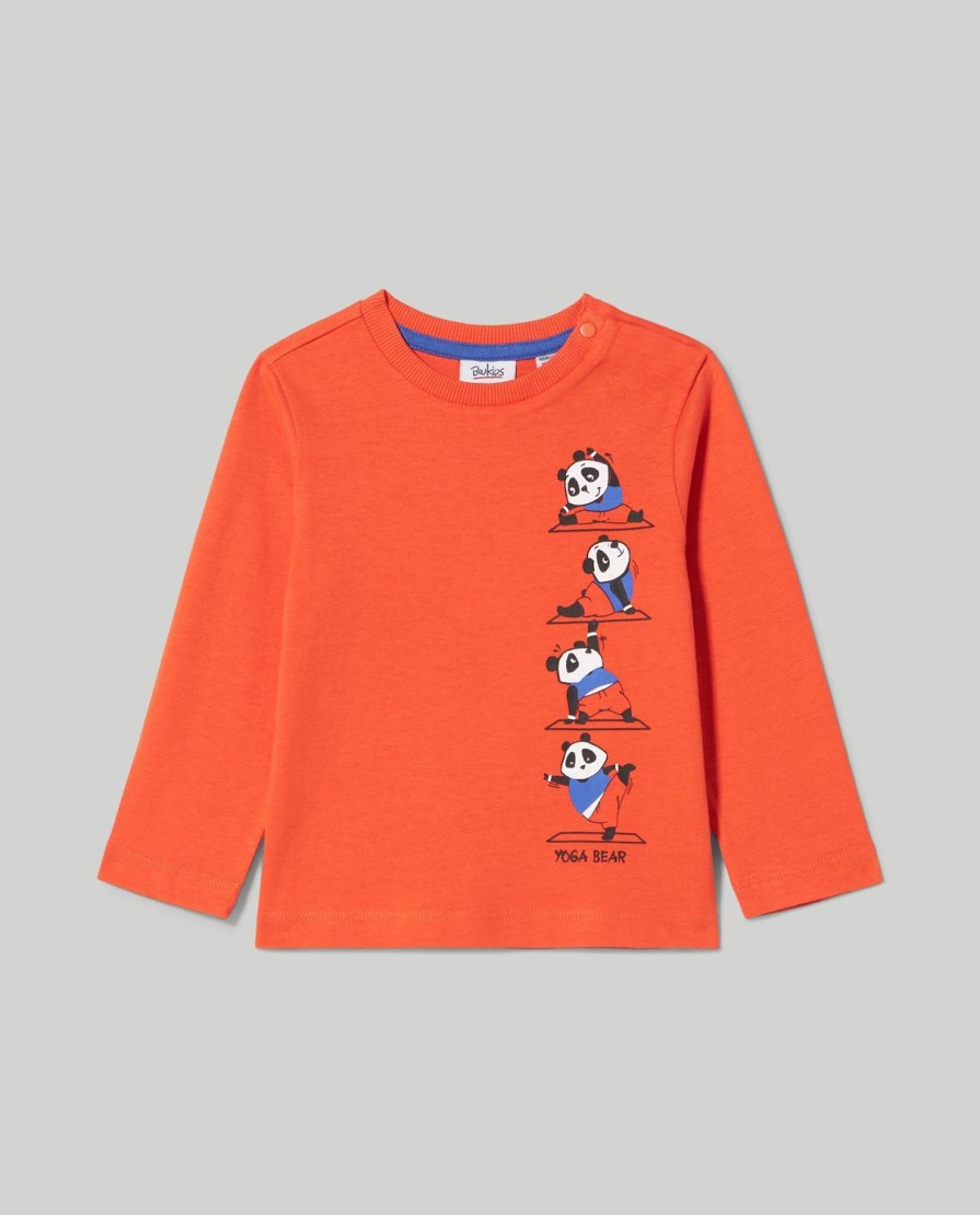 Neonato 9-36 Mesi Blukids Magliette | T-Shirt A Manica Lunga In Cotone Neonato