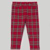 Neonata 9-36 Mesi Blukids Pantaloni E Jeans | Jeggings Tartan In Cotone Stretch Neonata