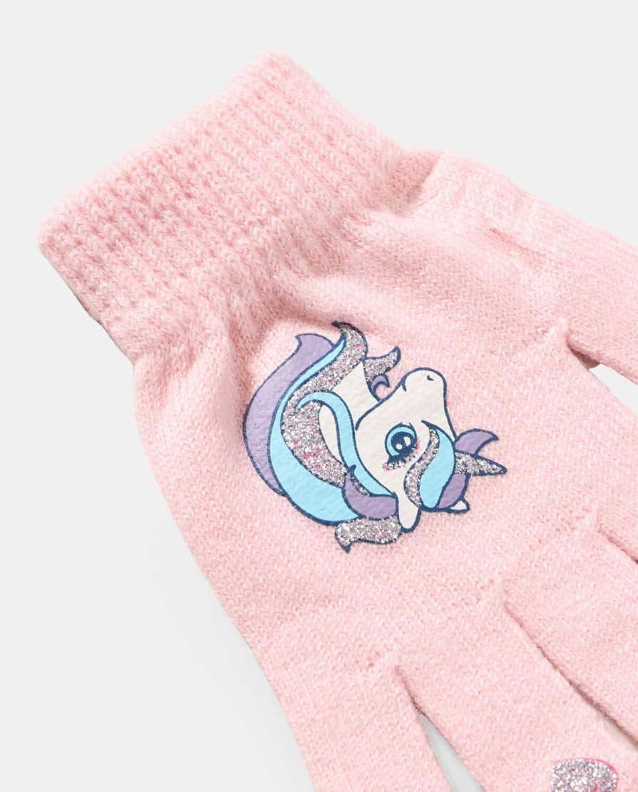 Bambini Blukids Accessori | Guanti In Tricot Unicorno