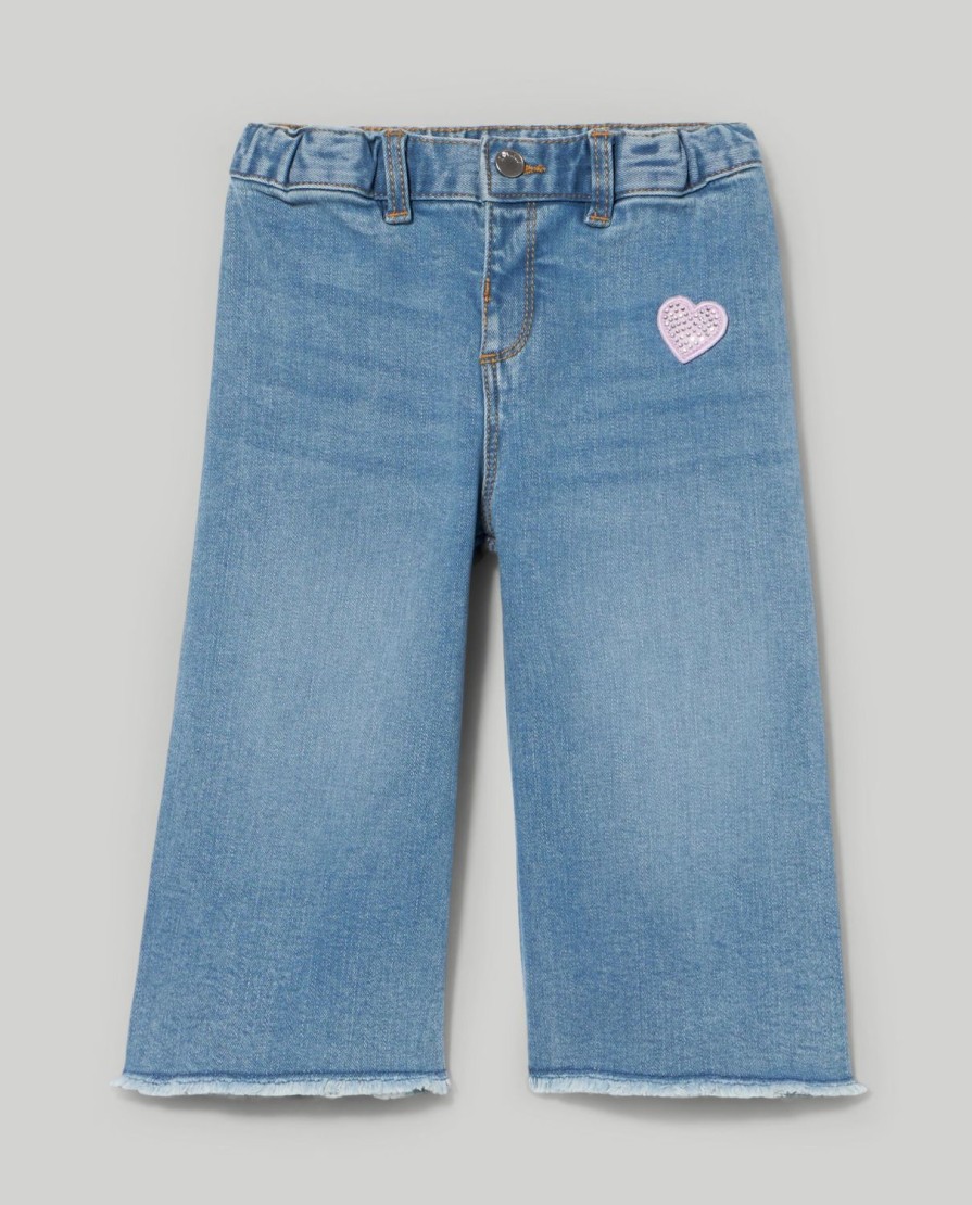 Neonata 9-36 Mesi Blukids Pantaloni E Jeans | Pantaloni In Denim Di Cotone Neonata