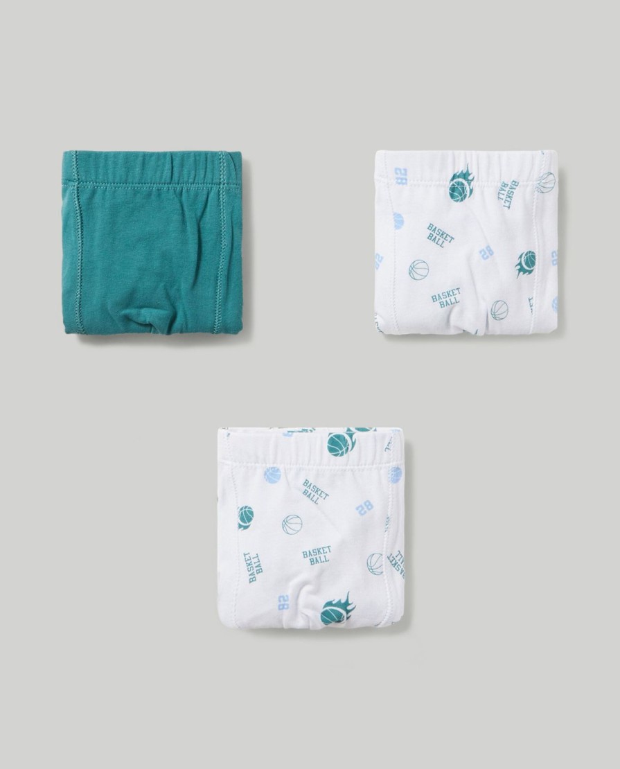 Ragazzi Blukids Slip E Boxer | Pack 3 Boxer In Cotone Elasticizzato Ragazzo