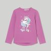 Bambini Blukids Magliette | T-Shirt Con Stampa Glitter Bambina