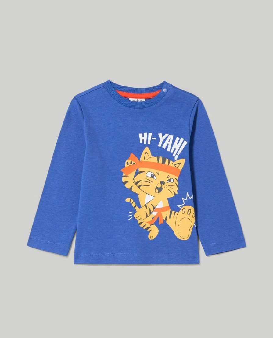 Neonato 9-36 Mesi Blukids Magliette | T-Shirt A Manica Lunga In Cotone Neonato