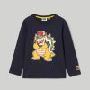 Bambini Blukids Magliette | T-Shirt In Puro Cotone A Maniche Lunghe Bambino