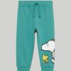 Neonato 9-36 Mesi Blukids Pantaloni E Jeans | Jogger In Puro Cotone Neonato