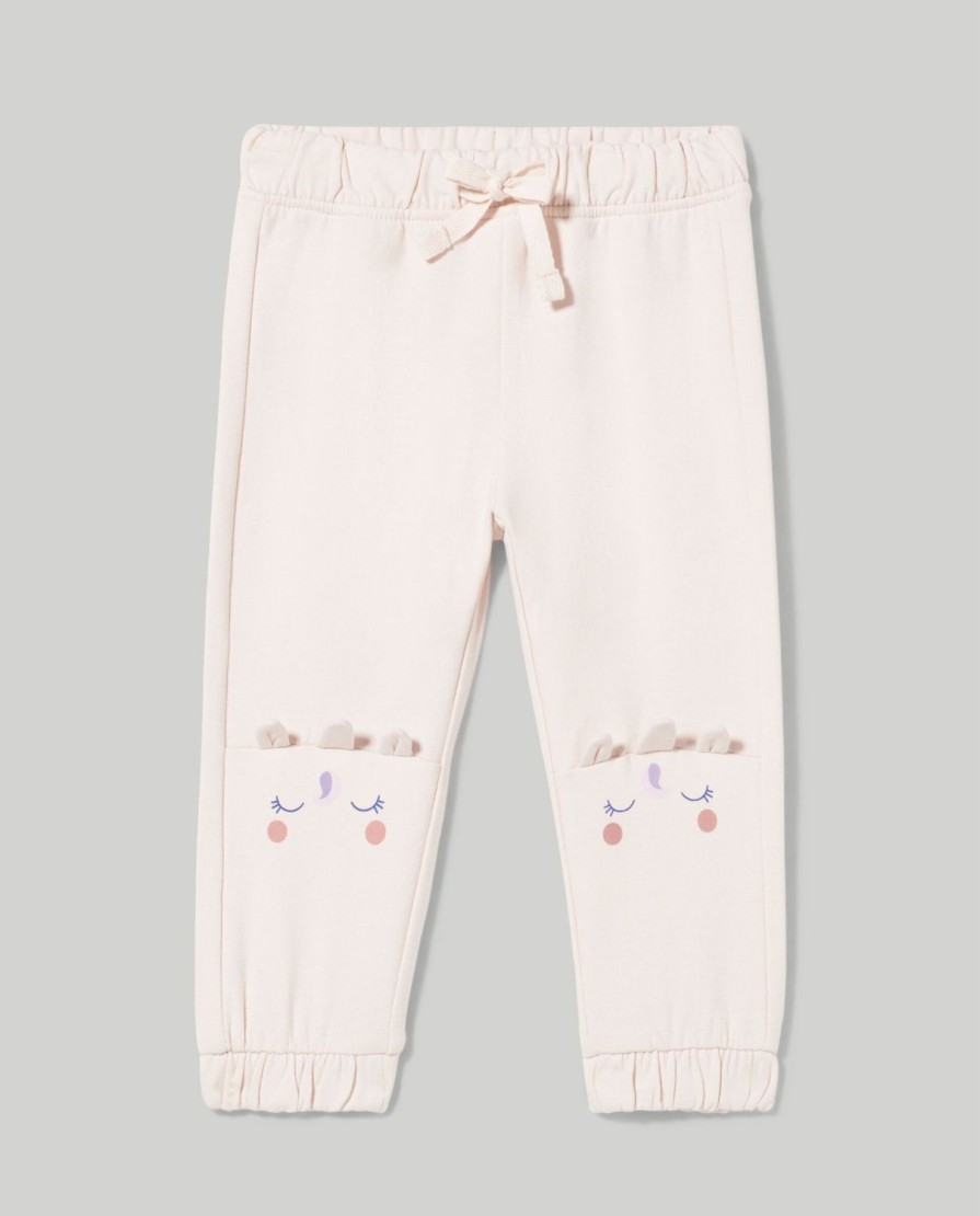 Neonata 9-36 Mesi Blukids Pantaloni E Jeans | Jogger In Cotone Fleece Neonata