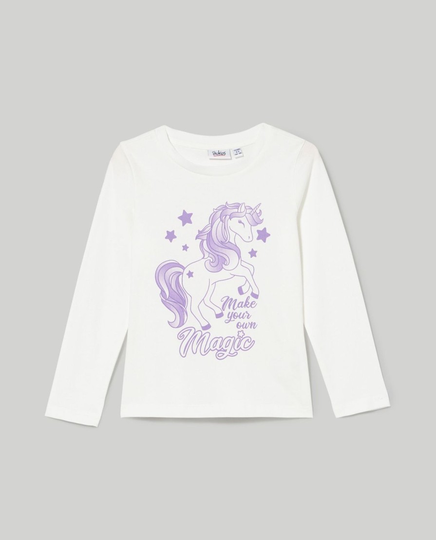 Bambini Blukids Magliette | T-Shirt In Puro Cotone Bambina