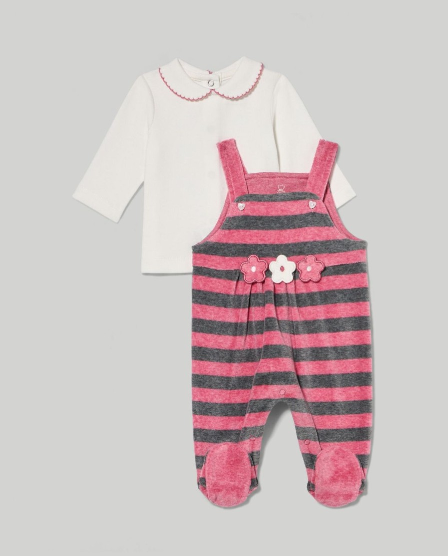 Nascita Blukids Completini | Set T-Shirt E Salopette Neonata