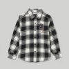 Bambini Blukids Camicie | Camicia Check In Flanella Di Puro Cotone Bambino