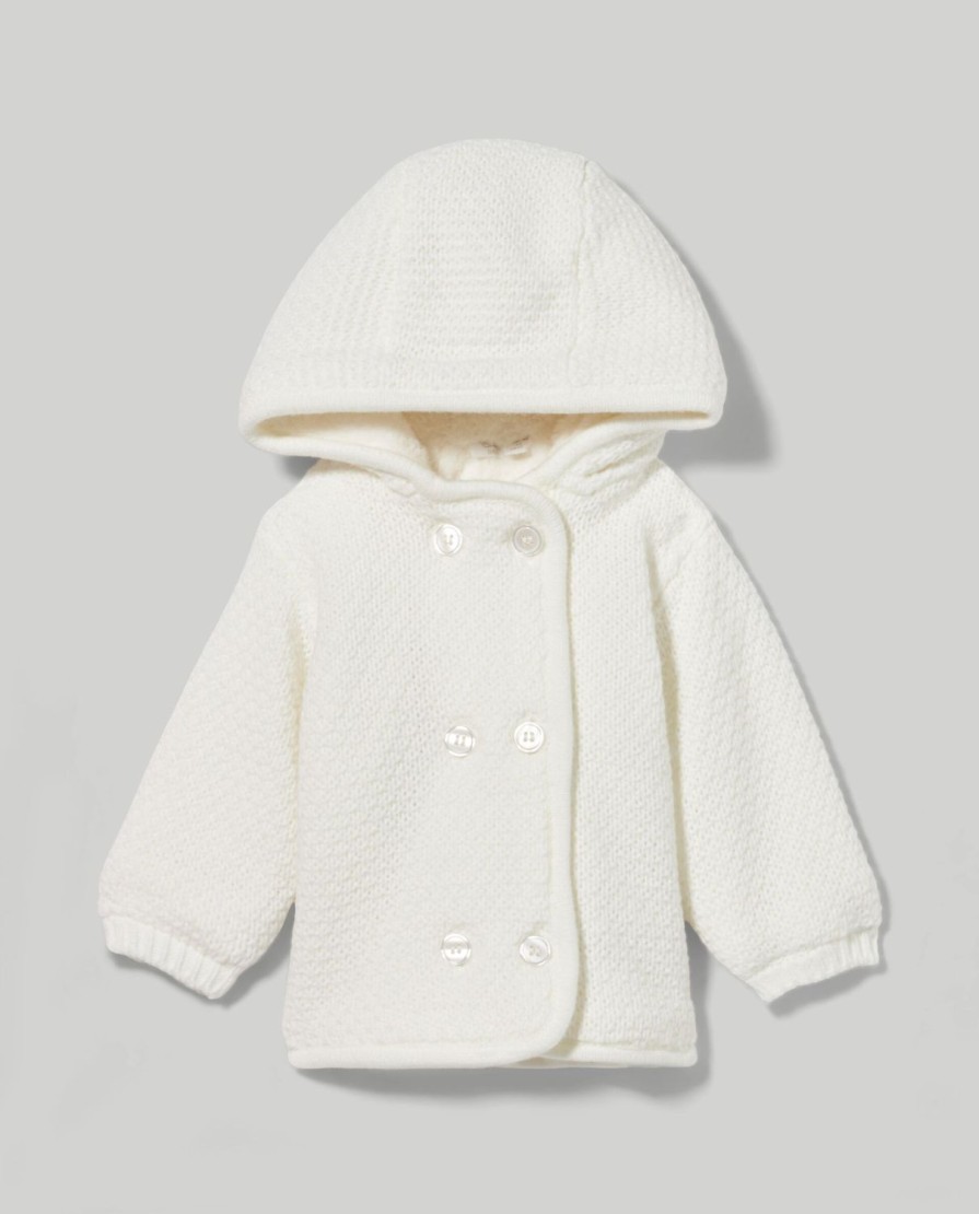 Neonata 9-36 Mesi Blukids Maglioncini | Cardigan Doppiopetto Con Cappuccio Neonata