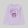 Bambini Blukids Magliette | T-Shirt A Maniche Lunghe In Puro Cotone Bambina