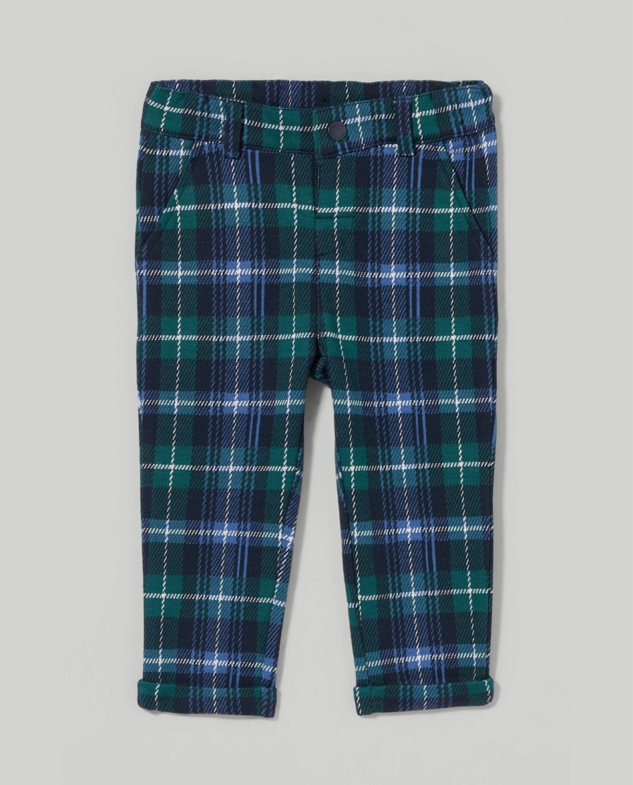 Neonato 9-36 Mesi Blukids Pantaloni E Jeans | Pantaloni Check Neonato