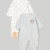 Nascita Blukids Tutine | Pack 2 Tutina In Ciniglia Neonato