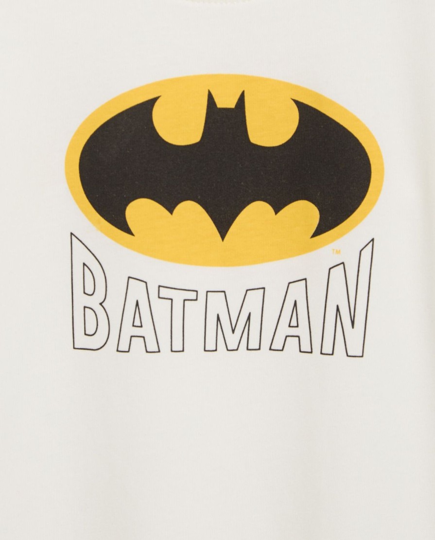 Bambini Blukids Magliette | T-Shirt Batman In Jersey Di Puro Cotone Bambino