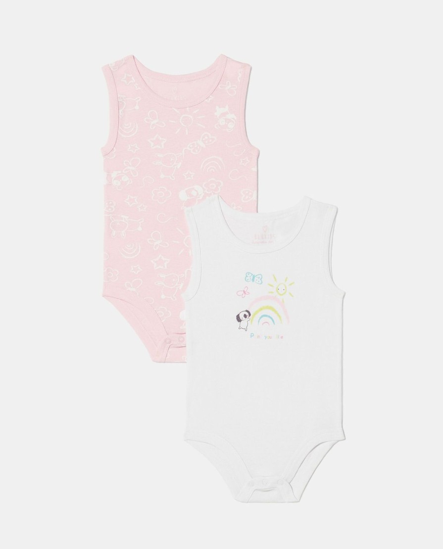 Nascita Blukids Body | Pack 2 Body Senza Maniche Neonata