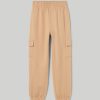 Ragazzi Blukids Jeans E Pantaloni | Pantaloni In Felpa Di Puro Cotone Cargo Fit Ragazza