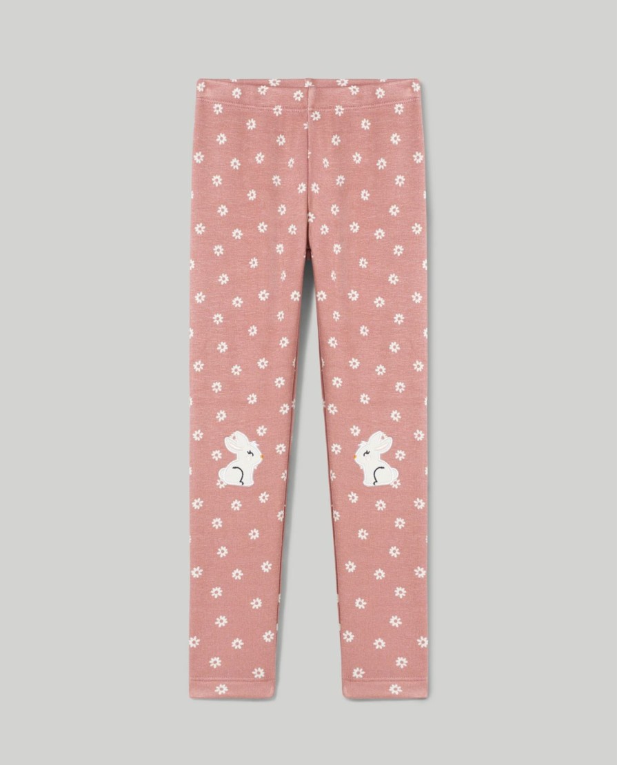 Bambini Blukids Leggings | Leggings In Pelliccetta Leggera Bambina