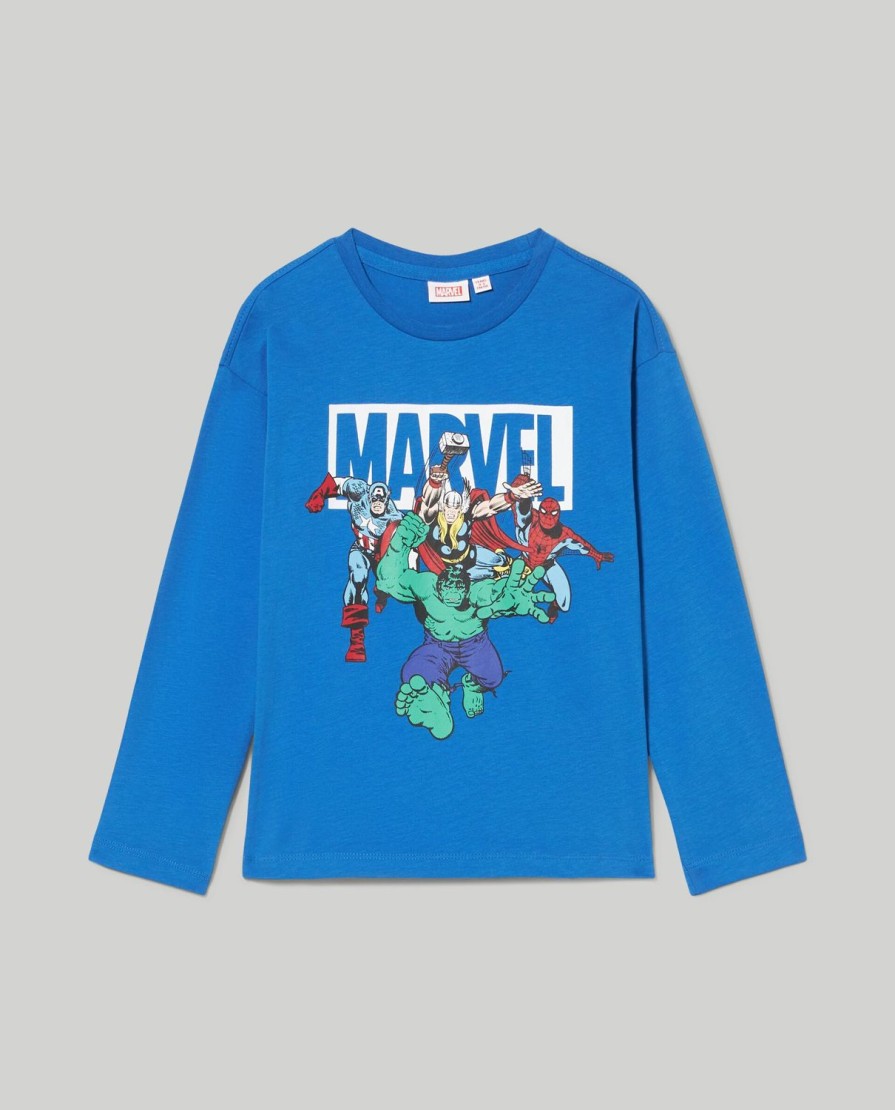 Bambini Blukids Magliette | T-Shirt Marvel A Maniche Lunghe Bambino