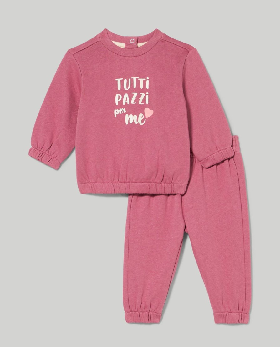 Neonata 9-36 Mesi Blukids Completini | Jogging Set In Puro Cotone Neonata