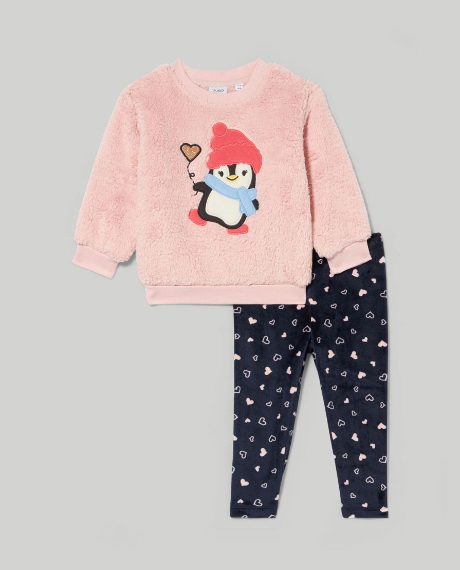 Neonata 9-36 Mesi Blukids Completini | Jogging Set Teddy Neonata