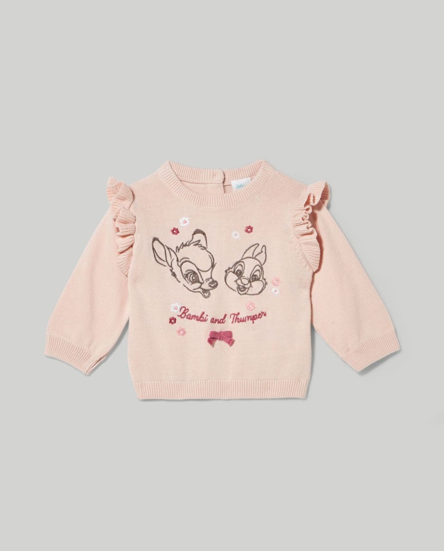 Neonata 9-36 Mesi Blukids Disney | Maglione In Tricot Ricamato Neonata