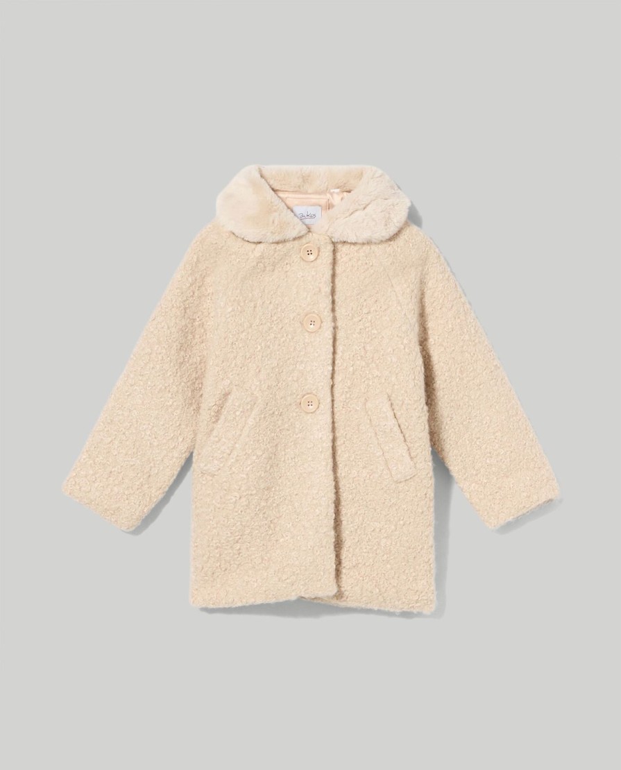 Bambini Blukids Cappotti | Cappotto Teddy Raglan Bambina