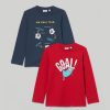 Bambini Blukids Magliette | Pack 2 T-Shirt In Puro Cotone Bambino