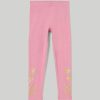 Bambini Blukids Leggings | Leggings In Cotone Elasticizzato Con Stampa Bambina