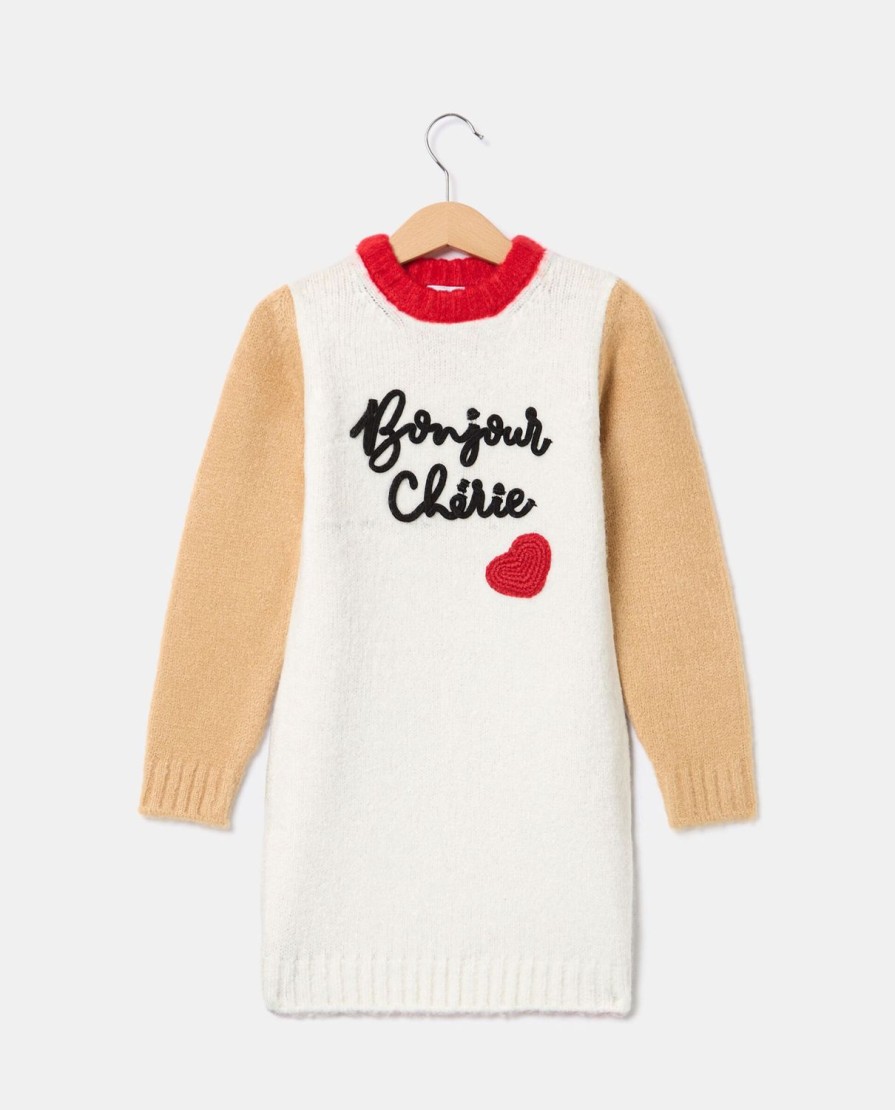 Bambini Blukids Vestiti | Abito Bambina Bonjour Cherie