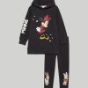 Bambini Blukids Set Bambina | Jogging Set Disney In Felpa Garzata Bambina