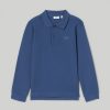 Bambini Blukids Magliette | Polo A Maniche Lunghe In Puro Piquet Di Cotone Bambino