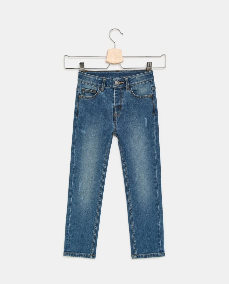 Bambini Blukids Jeans E Pantaloni | Jeans In Denim Stretch Bambino