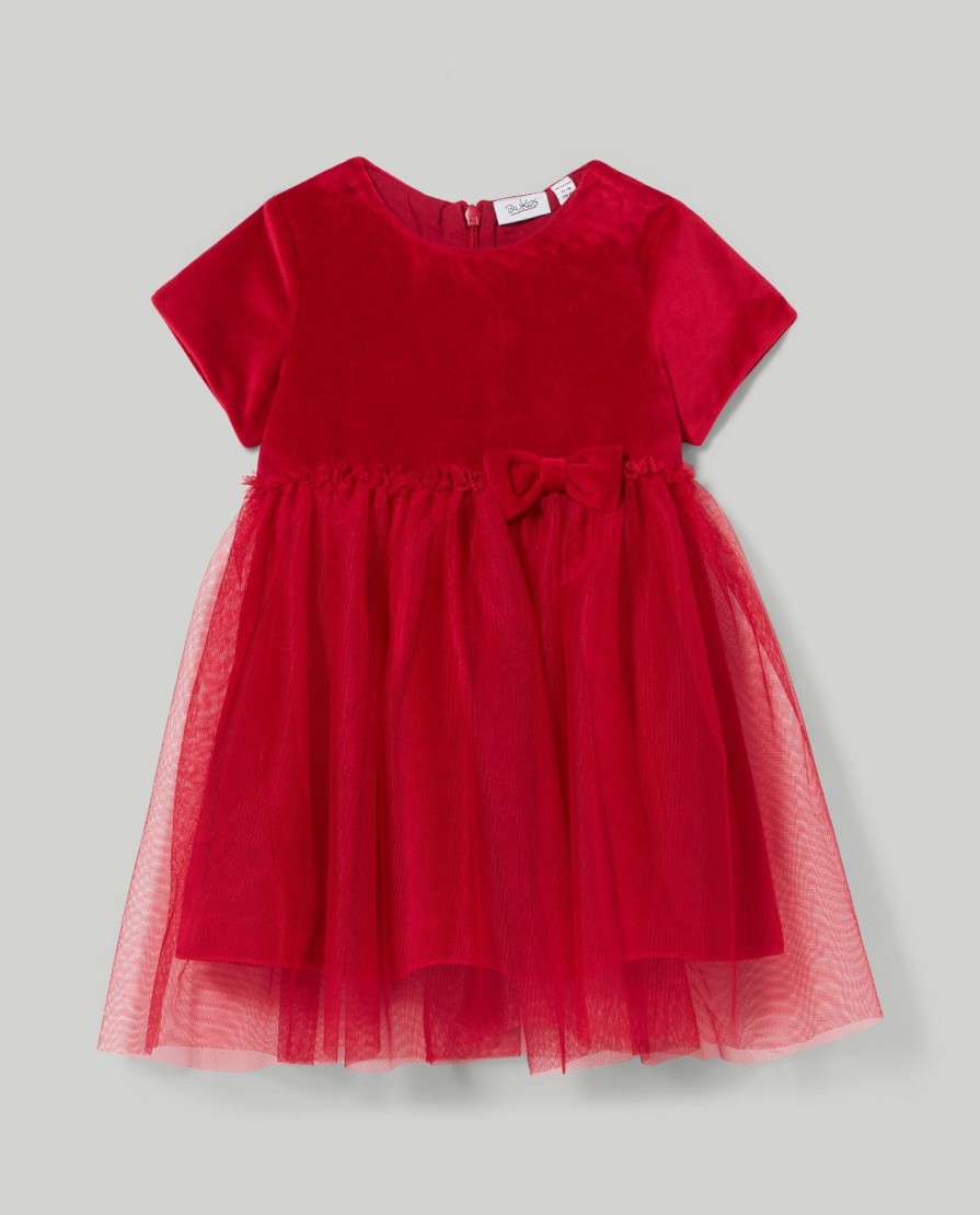 Neonata 9-36 Mesi Blukids Vestitini | Vestito Con Tulle Neonata