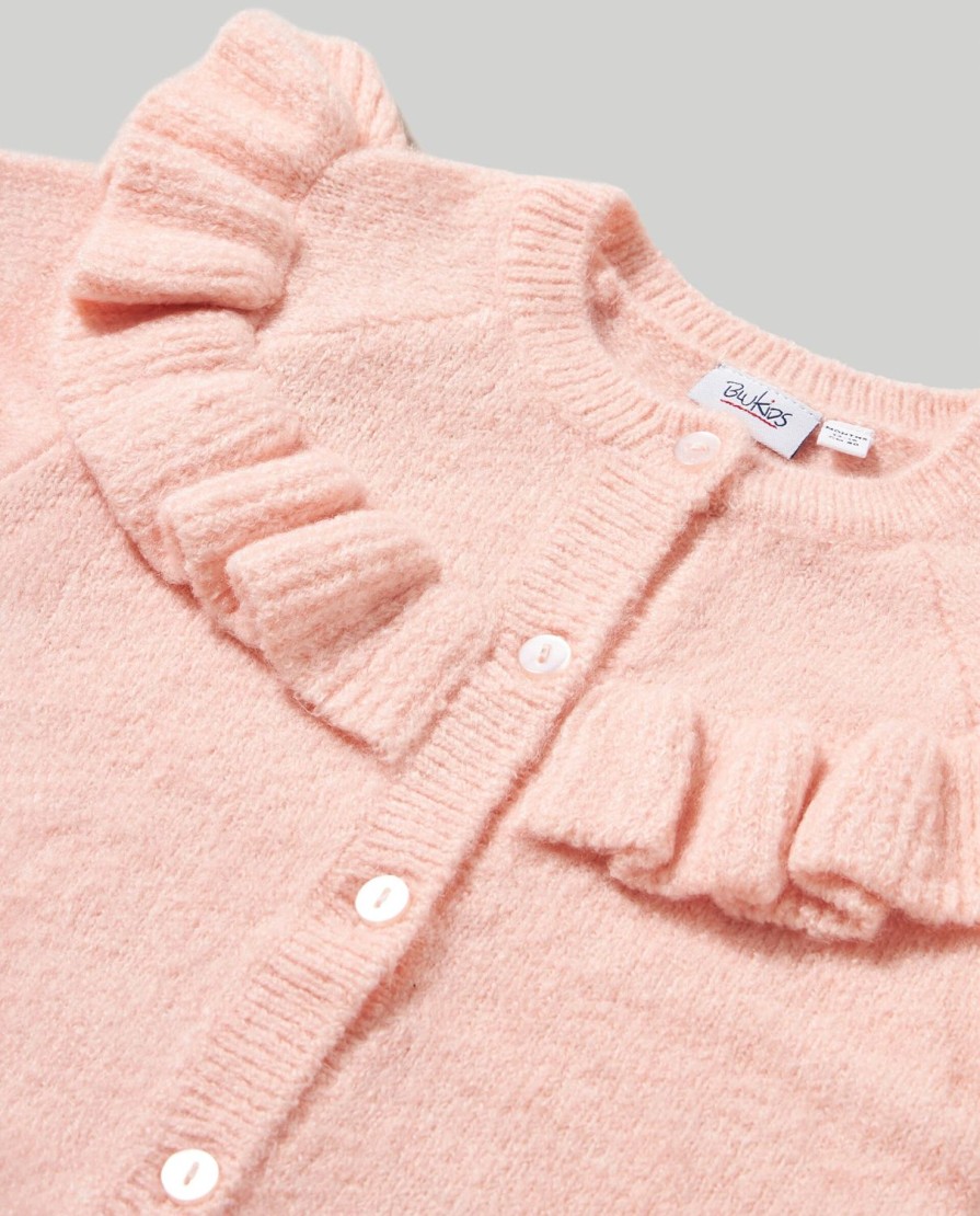 Neonata 9-36 Mesi Blukids Maglioncini | Cardigan Con Rouches Neonata