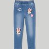 Bambini Blukids Jeans E Pantaloni | Denim In Felpa Con Stampa Disney Bambina