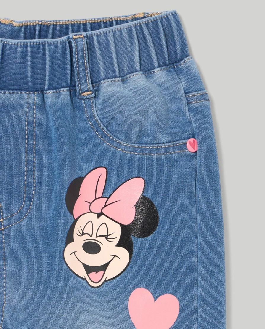 Bambini Blukids Jeans E Pantaloni | Denim In Felpa Con Stampa Disney Bambina